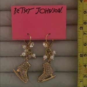 Ice Skate Betsy Johnson Earrings